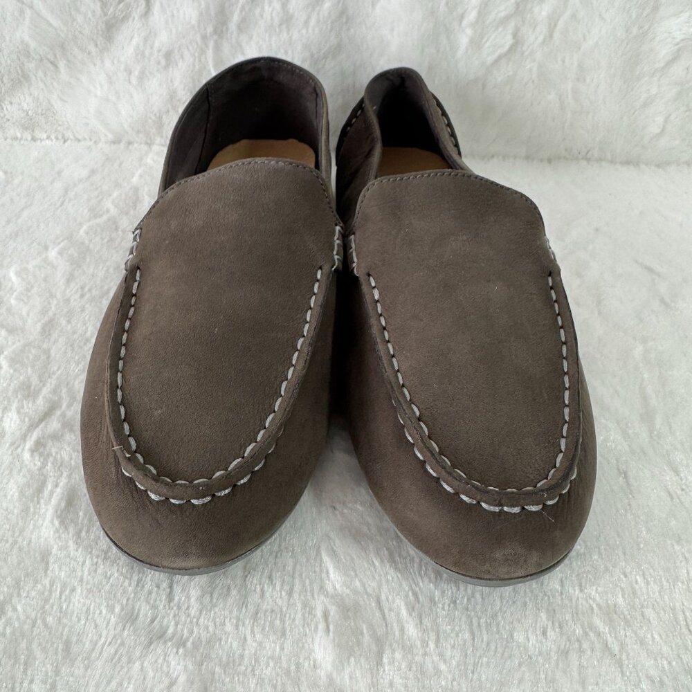 Sperry Brown Suede Leather Loafers Top-Sider Bay View Driver leather moccasins - Picture 2 of 7
